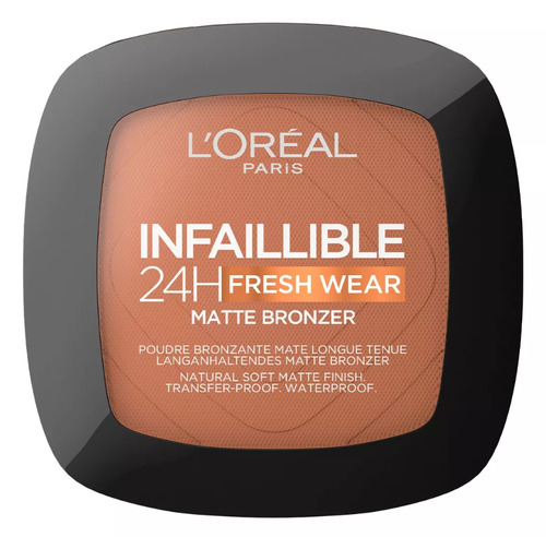 Bronzer L'Oréal Paris Infallible 24H Fresh Wear Matte Bronzer compacto tono 450 deep tan