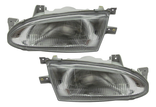 Farolas Para Hyundai Accent 1995 A 1996 Depo