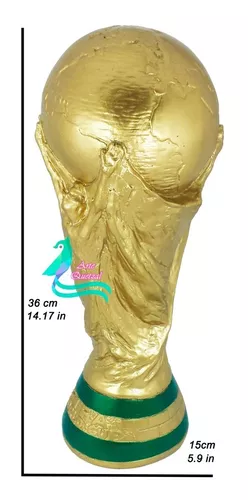 Copa del Mundo en Resina Réplica 4kg 36cm para Fanáticos de Argentina -  Mates Ibarra