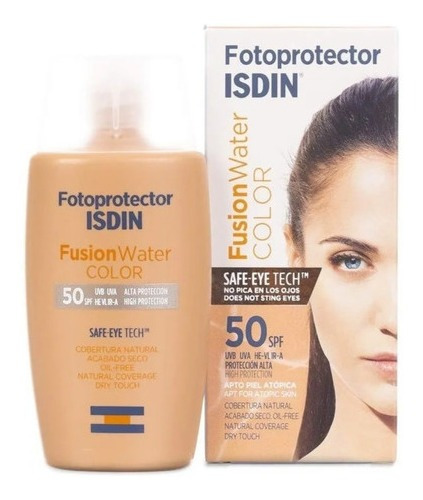 Fotoprotector Isdin Spf 50+ Fusion Water Con Color Oil Free 