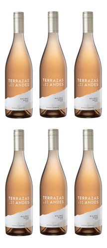 Vino Terrazas de los Andes Malbec Rosé 750ml caja 6 botellas