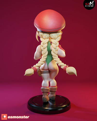 Cammy Street Fighter Em Resina Pintada No Aerógrafo