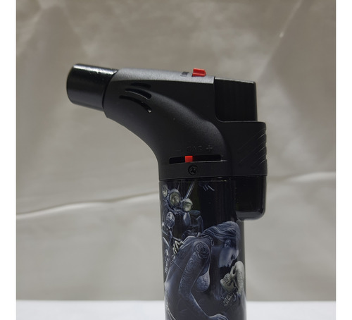 Encendedor Techno Angle Torch Chulo Calavera Tatto Caja 15pz