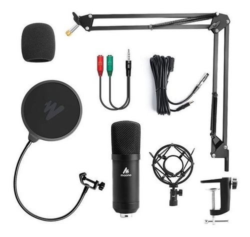 Kit Microfono Profesional Maono Condensador Podcast Xlr A03