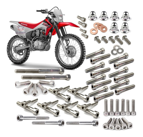 Clown Crf230 Kit Parafuso Allen Inoxidável Motor Inteiro A7i