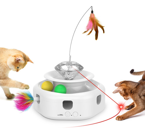 Potaroma Cat Laser Toys Interactivo, Ejercicio De Gatito 4 E