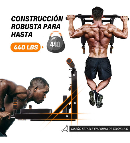 Barra De Dominadas Multifuncional Para Pared Gym Resistente