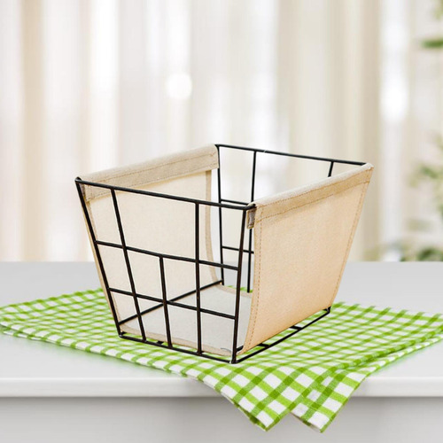 Cesta De Almacenamiento Cesta De Alambre De 23cmx17.5cmx14cm