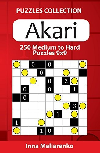 Akari  250 Medium To Hard Puzzles 9x9