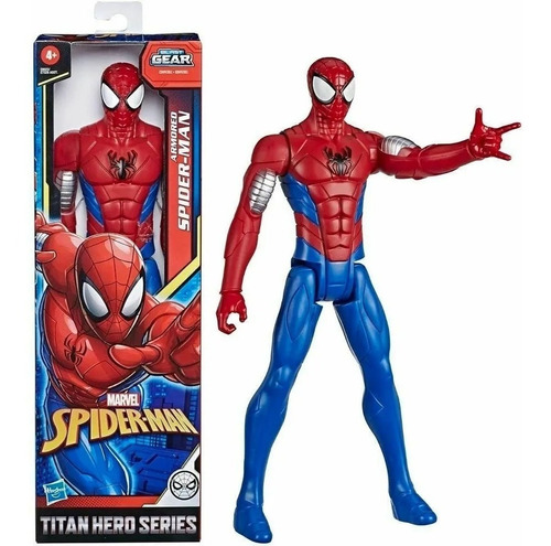 Muñeco Spiderman 30cm Hasbro E2324 Titan Warriors Educando