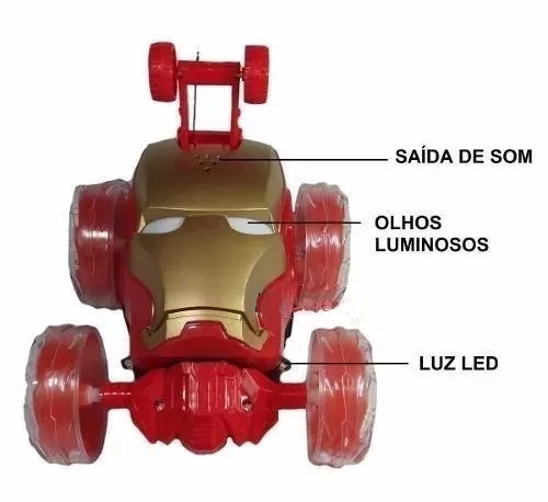 Carrinho Maluco Homem De Ferro Avengers 2 Sem Controle