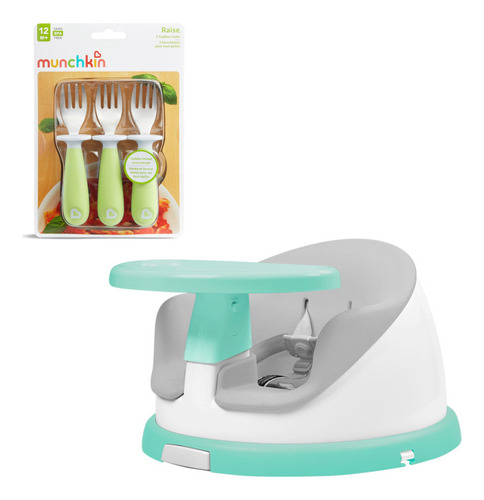 Silla De Comer Portátil  Giratoria I-twist Más Set Tenedores