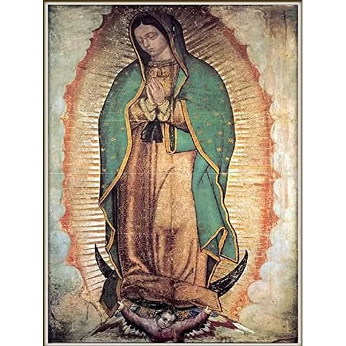 Kits De Pintura De Diamantes Diy Virgen María Religió...