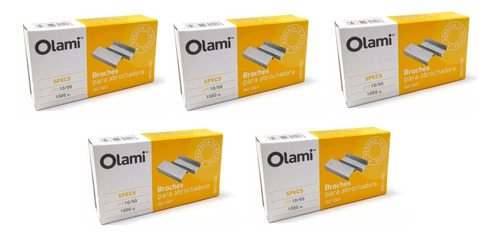 Broches Abrochadora Olami N° 10/50 X 1000u Pack X 5 Cajas
