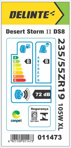 Pneu 235/55 19 Evoque Freemont Journey Ds8 Delinte