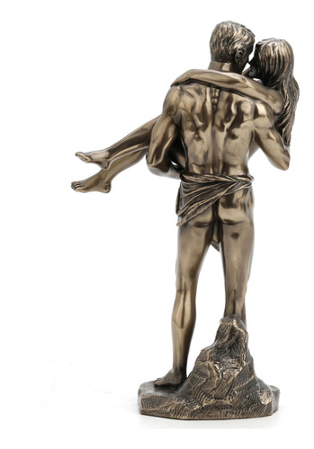 Estatua Decorativa Resina Bronce The Lovers Bridal 29cm