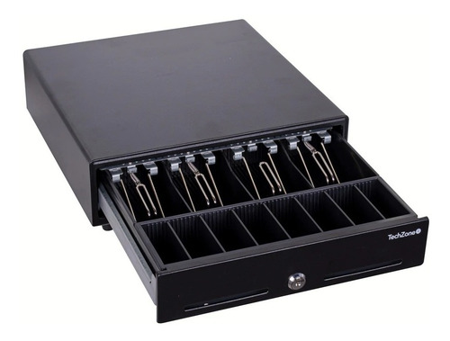 Imagen 3 de 3 de Cajon De Dinero Techzone Tzbe4b8m90 Rj11 4 Billetes 8 Moneda