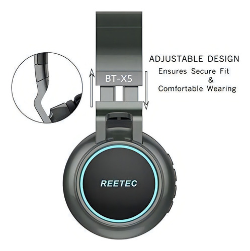 Reetec V41 - Auriculares De Diadema Inalámbricos Con Micrófo
