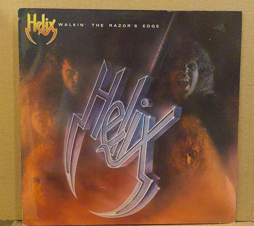 Helix Walking The Razor' Lp Vinilo Eec 84 Hh