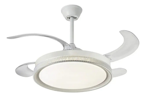 Ventilador De Teto Pás Retráteis Acrilico C/ Controle Remoto