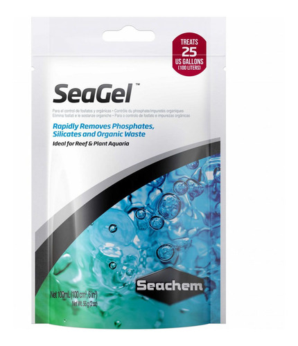 Seachem Seagel Removedor Fosfato, Silicatos, Resíduos 100ml