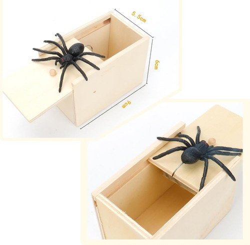 Juguete De Broma Creativa: Spider Surprise En Una Caja De Ma