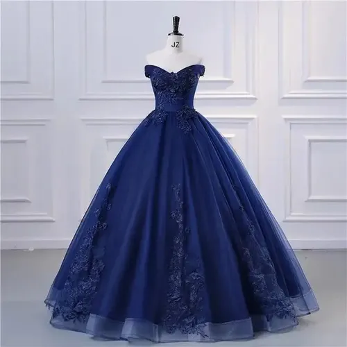 Vestidos para 15 años color azul marino new arrivals