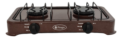 Parrilla Fraga P800 2 Quemadores Potencia Y Practica Marrón