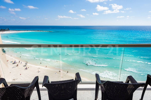 Penthouse A Orilla De Playa De Cancún La Mejor Ubicación En Venta C3921