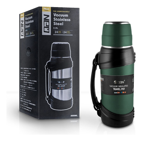 Termo 2 Litros Vacuum Flask Acero Inoxidable 