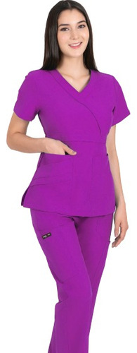 Conjunto Uniforme Quirúrgico Scrubs Dama Violeta