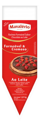 Recheio Forneável Chocolate Ao Leite Mavalério 1,01kg