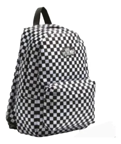 Mochila Vans Old School Cuadros Backpack Portalaptop Color Negro