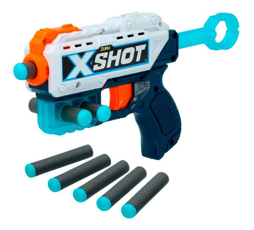 Imagen 1 de 4 de Pistola X-shot Lanza Dardos 20mts Kickback 8 Dardos