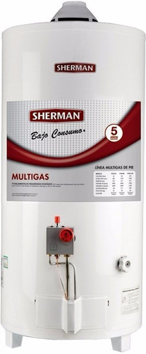 Termotanque Sherman Multigas Bc 80lts De Pie