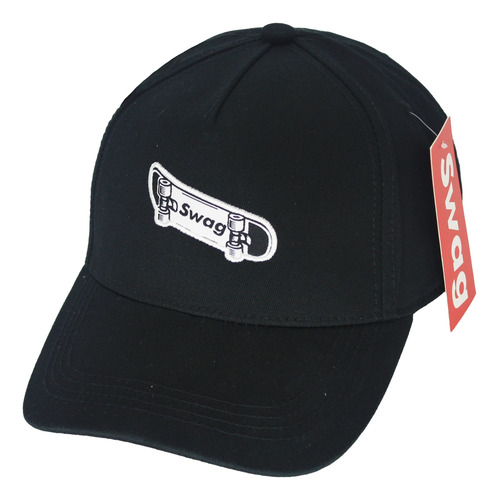 Gorra Moda Beisbol Unisex Casaul Ajustable Swag Original Negro Ajustable 56cm60cm