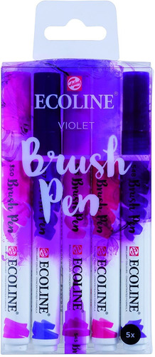  Liquid Watercolor Brush Pen, Set Of   Violet 