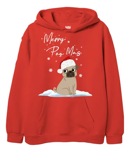 Sudadera Navide a Merry Pug Mas