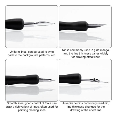 Kit De Plumas De Dibujo Y Caligrafía Con 2 Sostenedores