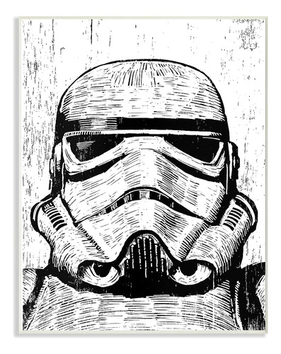 The Stupell Home Décor Collection Black And White Star Wars 