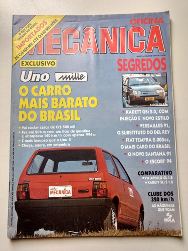 Revista Oficina Mecânica 48 Uno Apollo Lada Samara Re180