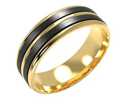 Anillo De Acero Para Hombre Y Mujer De Linias Elegante Moda