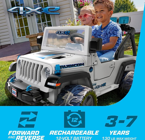 Power Wheels Jeep Wrangler 4xe Rid-on Toy Con Sonidos Y Barr
