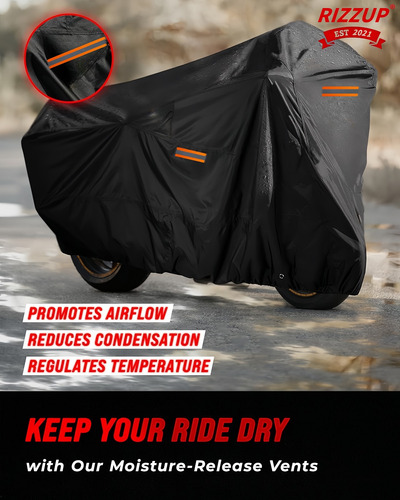 Funda Motocicleta Impermeable Cubiertas Protección Grueso
