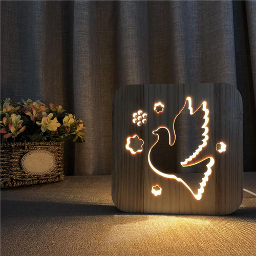 Usb Led Lámpara De Escritorio Mesita De Noche Lámpara De