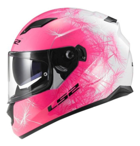 Casco Ls2 Integral Evo Wind White-flu-pink Xs Honda Genamax