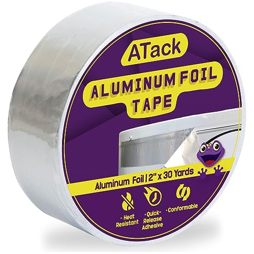 Atack Cinta Adhesiva Reflectante De Papel De Aluminio, 2 Pul