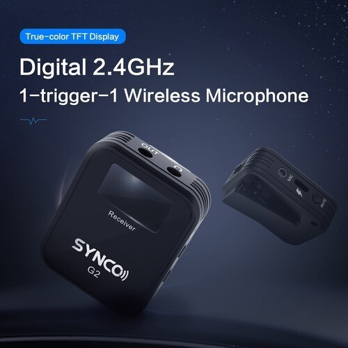 Imagen 8 de 10 de Microfono Inalambrico + Corbatero Synco G2 (a1) Hasta 150mts