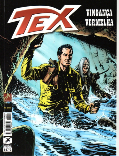 Tex N° 637 - Vingança Vermelha - 116 Páginas - Em Português - Editora Mythos - Formato 16 X 21 - Capa Mole - 2022 - Bonellihq Cx488 A23