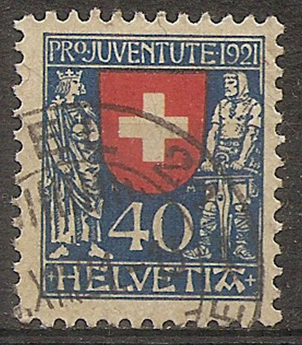 Suiza Yv 187 Pro Juventud Catálogo U$50 Año 1921 Oferta!